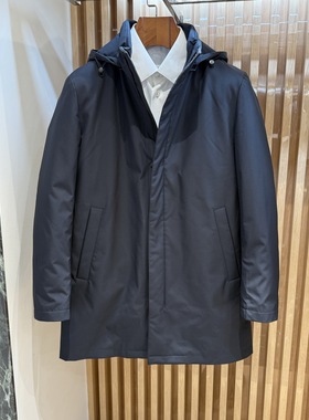卡尔丹顿男装秋冬款商务休闲连帽羽绒服AF5W05950FAN6专柜7800