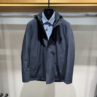 博斯绅威BOSSsunwen商务尼克服兔毛皮内胆鹅绒羽绒服144327422660