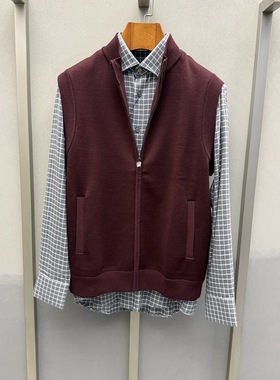 卡尔丹顿男装秋冬商务立领绵羊毛马甲外套KFBW34006LAR6专柜1980