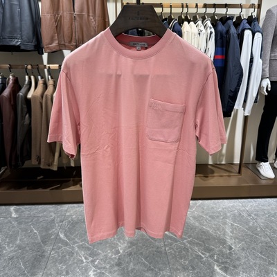 卡尔丹顿春夏款商务休闲纯棉圆领短袖T恤针织衫KBCS40170吊牌1380