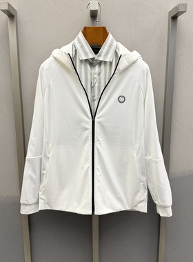 卡尔丹顿高尔夫系列春夏休闲连帽夹克外套SFMS15110FAW1专柜3280