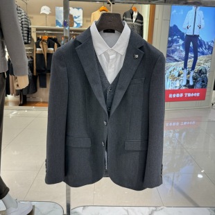 卡奴迪路男装秋冬款绵羊毛商务休闲单西西服外套60224550吊牌4980