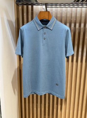 路卡迪龙男装春夏商务翻领柔软POLO衫短袖T恤182242122吊牌3680
