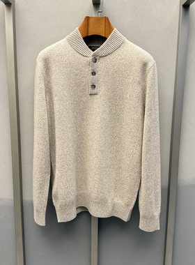 卡尔丹顿秋冬款商务休闲亨利领羊毛衫KFDW34121IAC2专柜2980