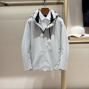 博斯绅威BOSSsunwen冬鹅绒内胆连帽夹克外套154417422280专柜5980