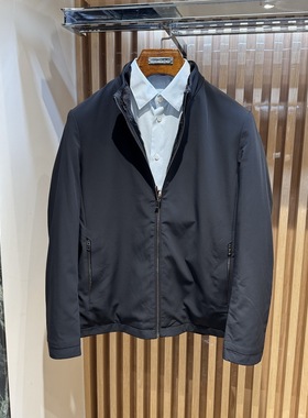 专柜12800卡尔丹顿秋冬立领羊毛皮内胆加棉外套水貂毛领KBBW65620