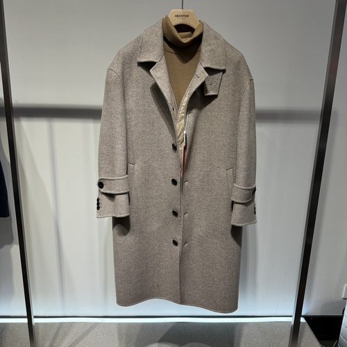 Hechter/丹尼爱特秋冬款商务休闲毛呢外羽绒服HJ82001吊牌5990HD