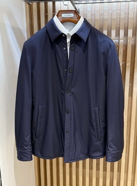 路卡迪龙秋冬水濑绒尼克服商务翻领加棉外套161217202专柜26880