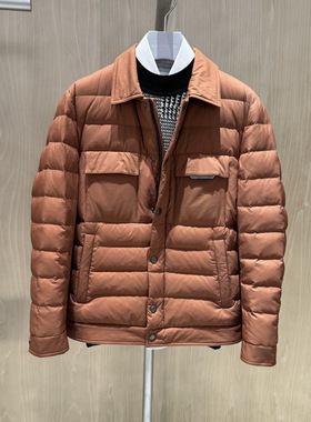 卡尔丹顿秋冬款商务休闲鹅绒翻领羽绒服KDBW45904FAO5专柜4980