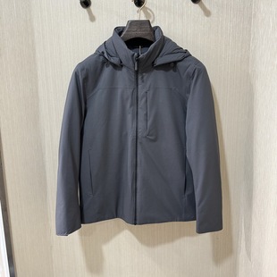 卡奴迪路男装 商务休闲鹅绒连帽羽绒服外套83324753专柜6380 秋冬款