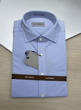 卡尔丹顿男2021秋冬商务正装斜纹长袖衬衫KBBW43644PAN1专柜1980