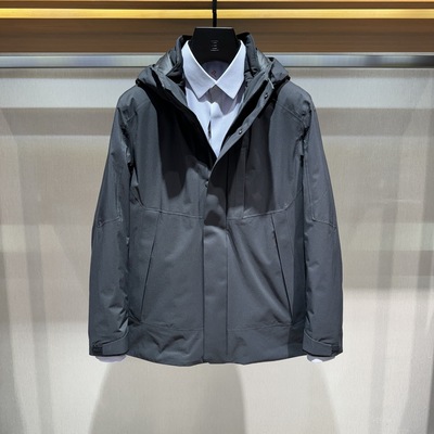 博斯绅威BOSSsunwen秋冬男装休闲连帽羽绒服夹克外套144335517680