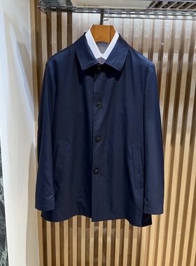 卡尔丹顿春夏商务绵羊毛亲肤翻领夹克外套KEAS15305FAD5吊牌6800