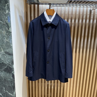 卡尔丹顿春夏商务绵羊毛翻领夹克