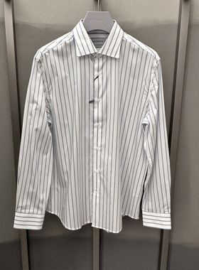 卡尔丹顿23年春秋款纯棉商务休闲长袖衬衫KDBS13517SAN1专柜1680