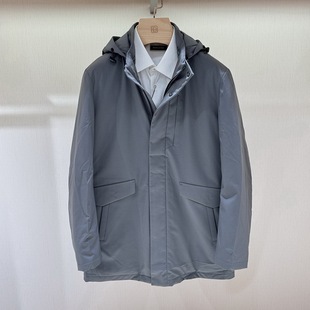 博斯绅威BOSSsunwen男装连帽商务鹅绒羽绒服124325551770专柜4980