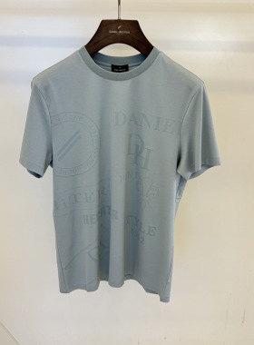 Hechter/丹尼爱特春夏款商务休闲圆领短袖T恤DT21715吊牌2990HC