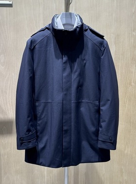 卡尔丹顿男装2024秋冬中长连帽休闲羽绒服KEAW55923FAN7专柜5800