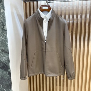 路卡迪龙秋冬鹿皮商务立领双面穿休闲夹克外套160245202专柜11880