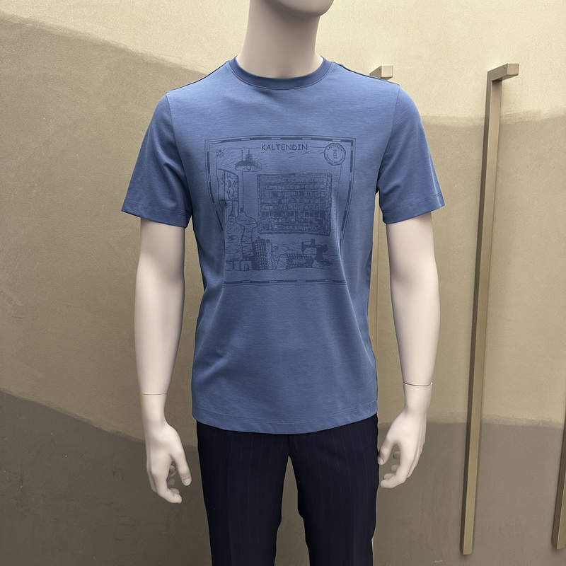 卡尔丹顿2023春夏新款商务圆领短袖T恤KDCS10109RAW1专柜1680