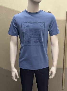 卡尔丹顿2023春夏新款商务圆领短袖T恤KDCS10109RAW1专柜1680