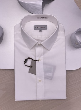 卡尔丹顿男士春夏款方领商务休闲短袖衬衫KBBS33000专柜1380