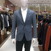 卡尔丹顿20年秋冬新款 KAAW11605吊牌5900 羊毛格纹套西西装