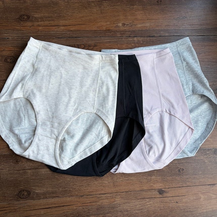 外贸出日本女士纯棉有机棉高腰三角内裤包臀无痕舒适性好轻薄透气