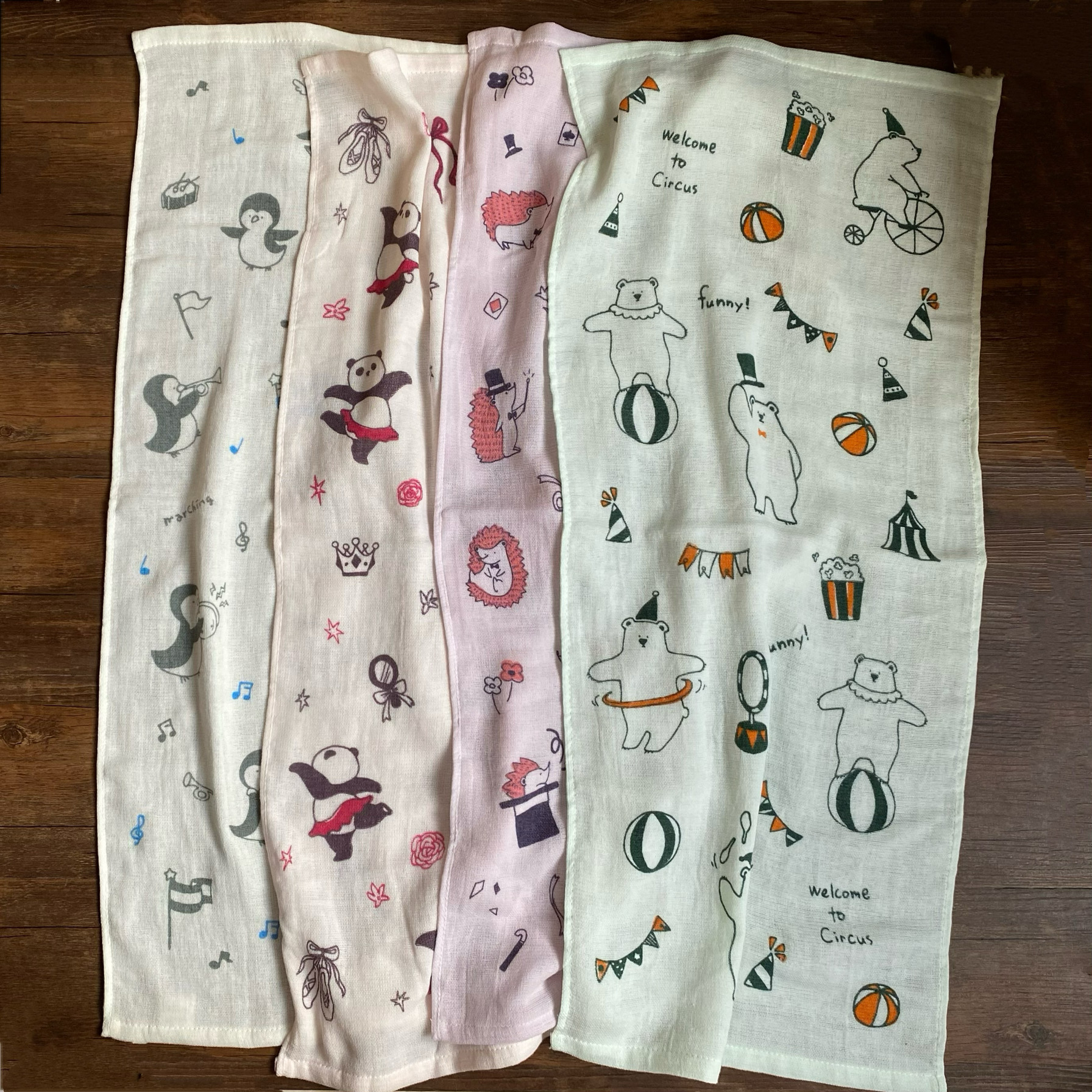 外贸出口日本一面毛圈一面纱布长毛巾纯棉薄款儿童洗脸巾吸水性好