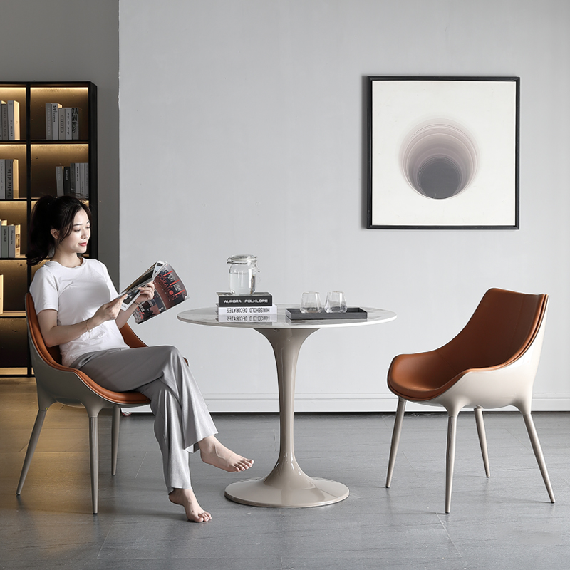 岩板接待桌椅会客洽谈