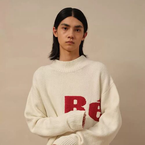 Rechauffe秋冬羊毛圆领毛衣宽松软糯保暖【小岱同款】设计师品牌