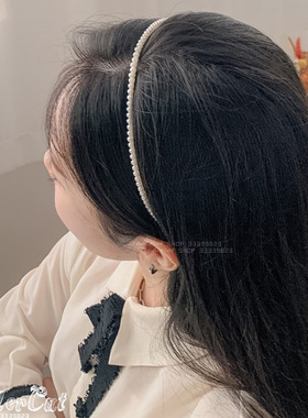 小珍珠压发头箍公主范法式发箍