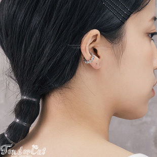 Metal Earcuffs 金属碎银简约百搭C形无耳洞耳骨夹耳夹