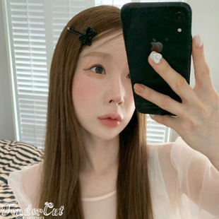 Crystal Bow Hairpin 水晶蝴蝶结装饰一字夹发夹边夹