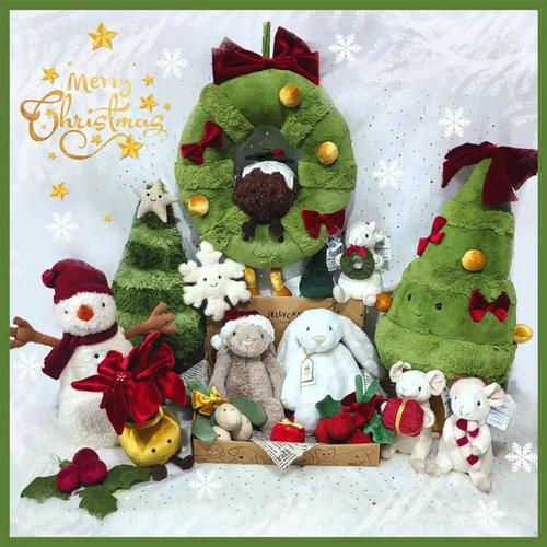 Jellycat圣诞玩具可爱毛绒驯鹿