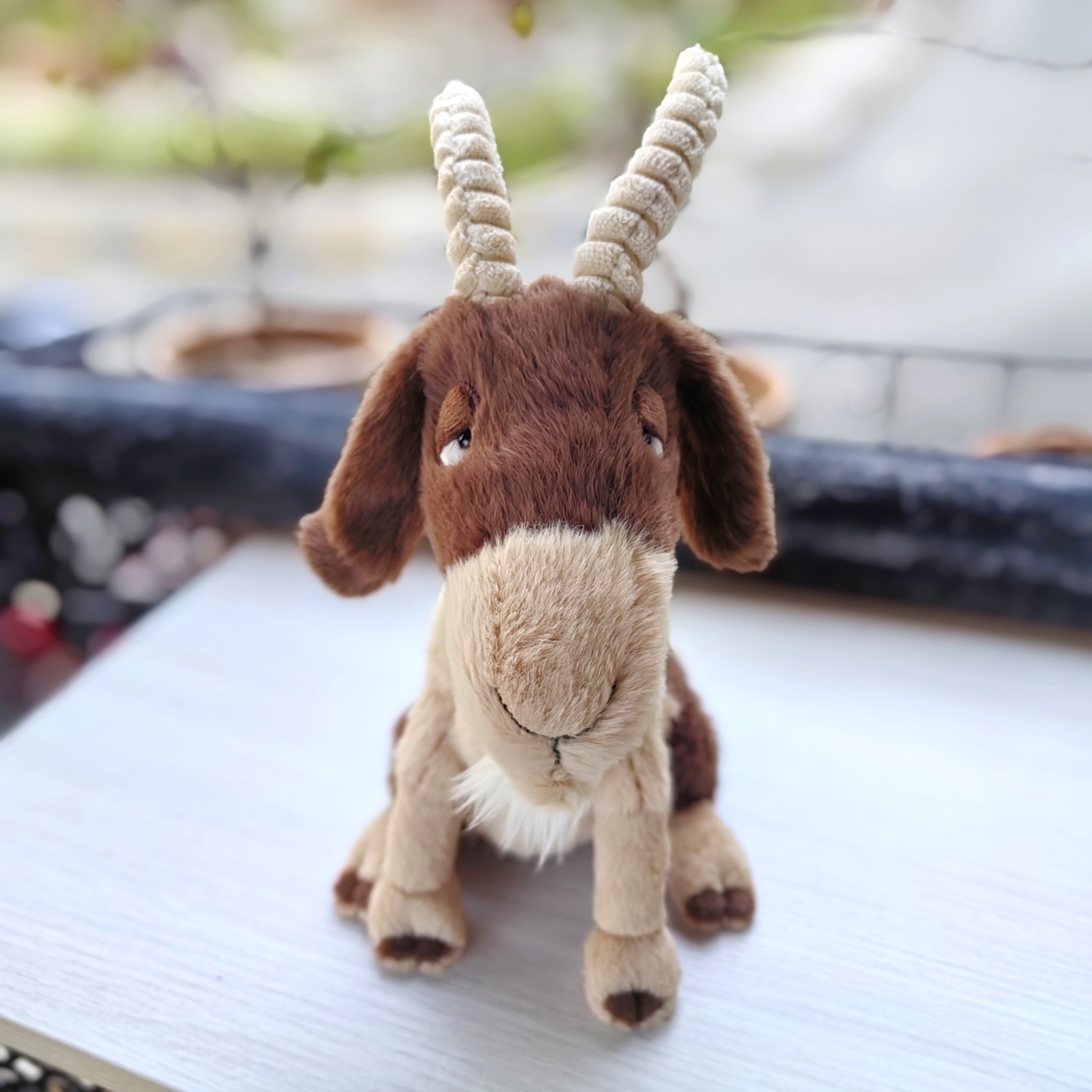 英国Jellycat格兰尼山羊 可爱山羊玩偶 憨憨山羊羚羊动物拟真玩具