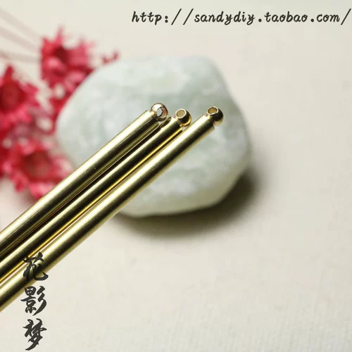 Китайская шпилька, аксессуары, латунный медный аксессуар для волос, 13/14см