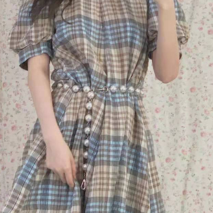 饰连衣裙牛仔 装 lucky晚宴包 高档珍珠腰带链条配饰腰链配裙子时尚