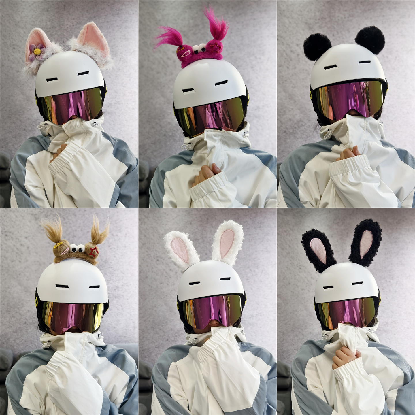 可爱滑雪头盔贴头盔贴厂家直销