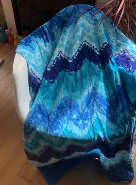 时尚全棉速干浴巾沙滩巾透气吸水家用大浴巾成人情侣个性90X160cm