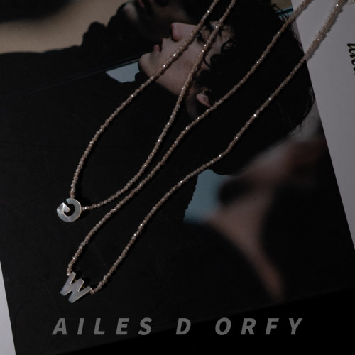 Ailesdorfy贝壳字母锆石珠钢线链