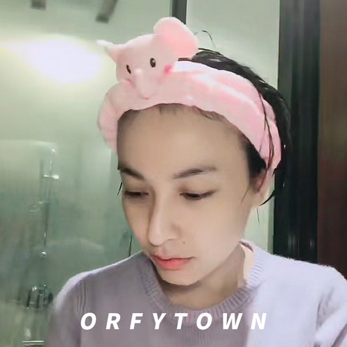 束发带粉色可爱头套头饰洗脸