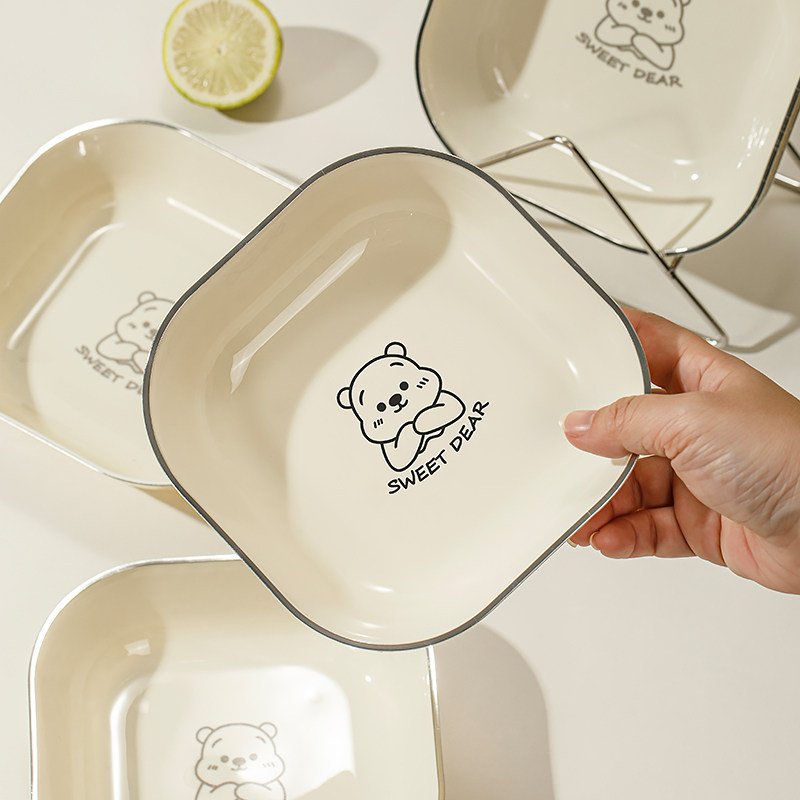 家用吐骨碟塑料吐骨头盘碟食品级耐摔残渣碟子餐桌垃圾渣盘吐骨盘