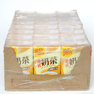 丝滑牛奶饮品盒装 健康休闲饮料 奶茶原味250ml港版 维他奶Vita港式