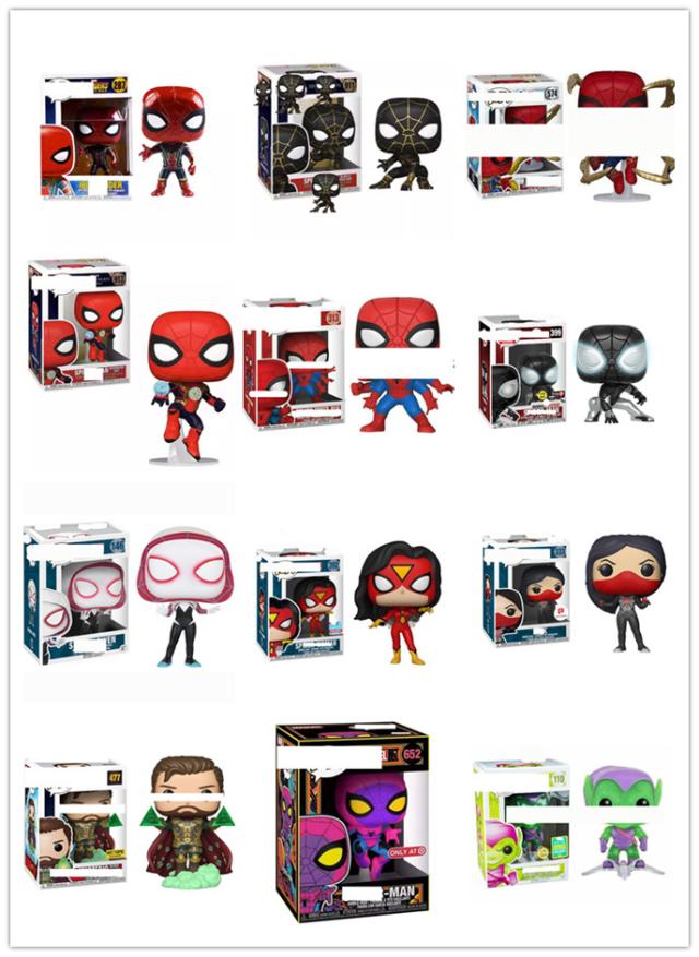 国产Funko pop复仇者联盟 蜘蛛侠 手办电影周边 英雄无归黑金战衣