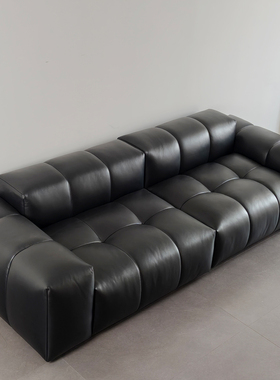 富雅斯原版saba像素沙发横厅沙发不靠墙双面坐组合别墅大平层全皮