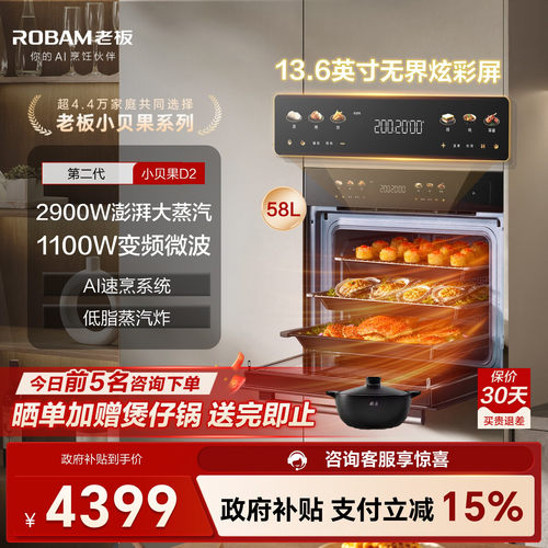 老板小贝果D2微蒸烤一体机