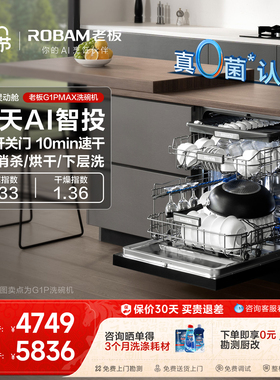 老板洗碗机盐系G1P/G2新款21套大容量智能投放家用嵌入式全自动