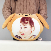 卡通狗抱枕订做小狗公仔暖手捂插手枕定制公司logo生日礼物女生