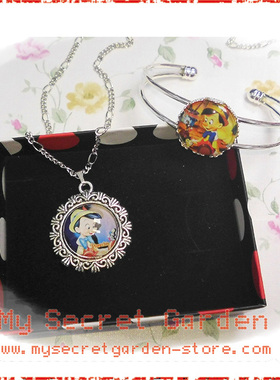 木偶奇遇記卡通項鏈手镯